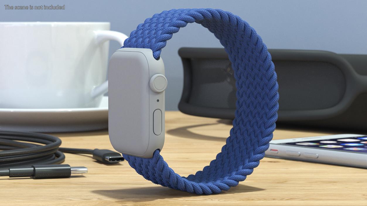 Blue Braided Solo Loop 3D