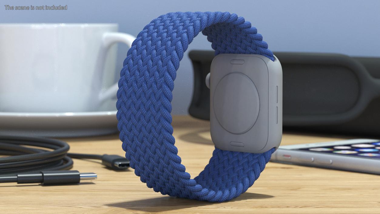 Blue Braided Solo Loop 3D