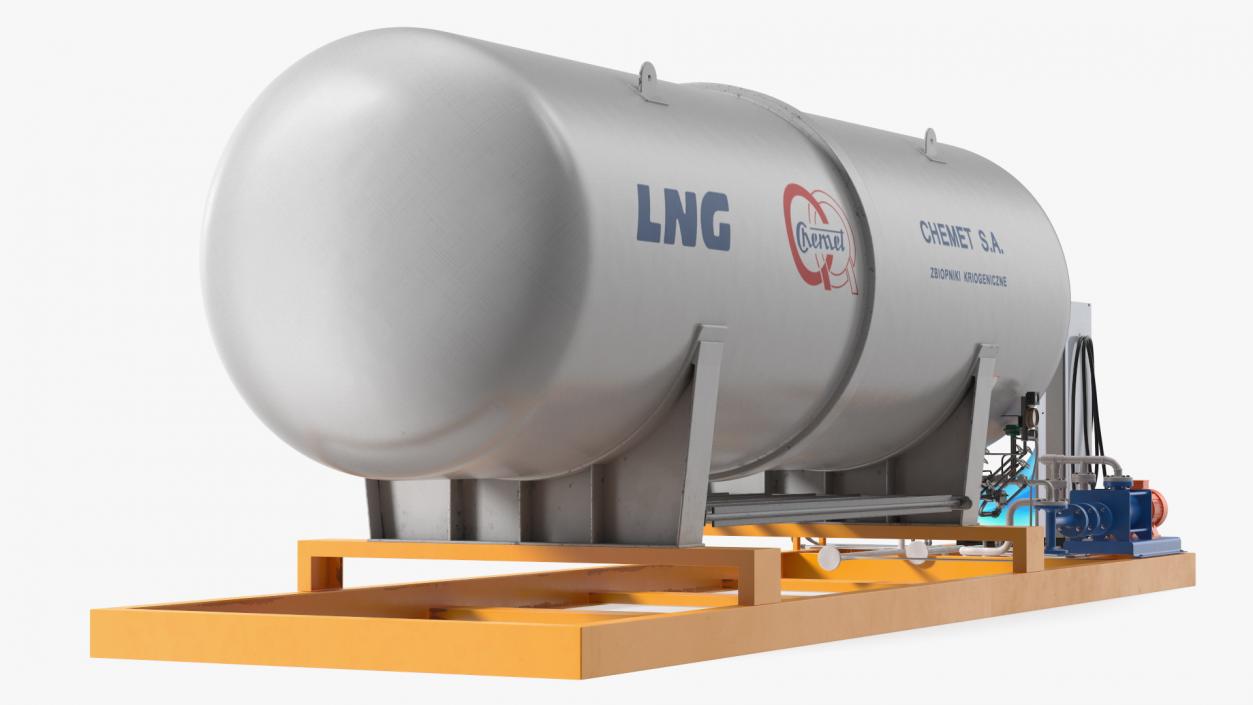 3D model CHEMET SA Mobile Gas Station Machine LNG Dispenser