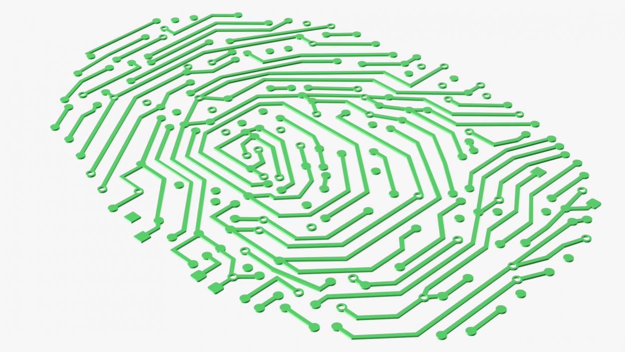 3D Electronic Fingerprint Green model