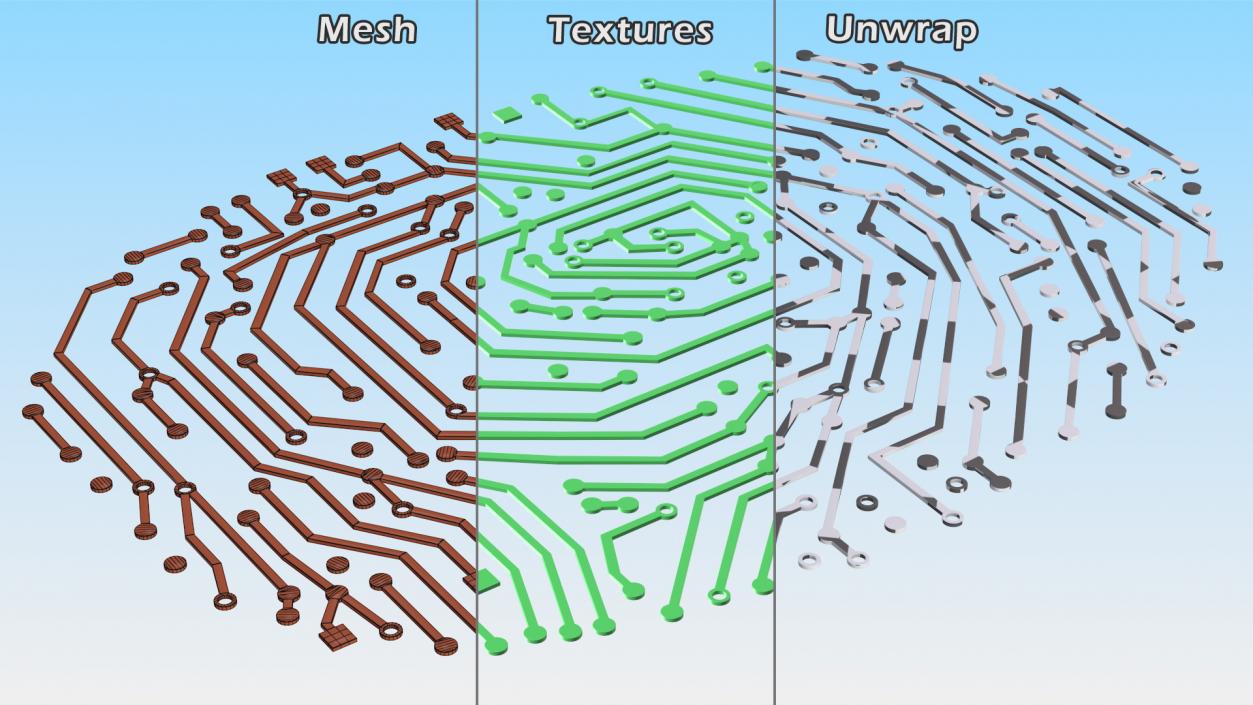 3D Electronic Fingerprint Green model