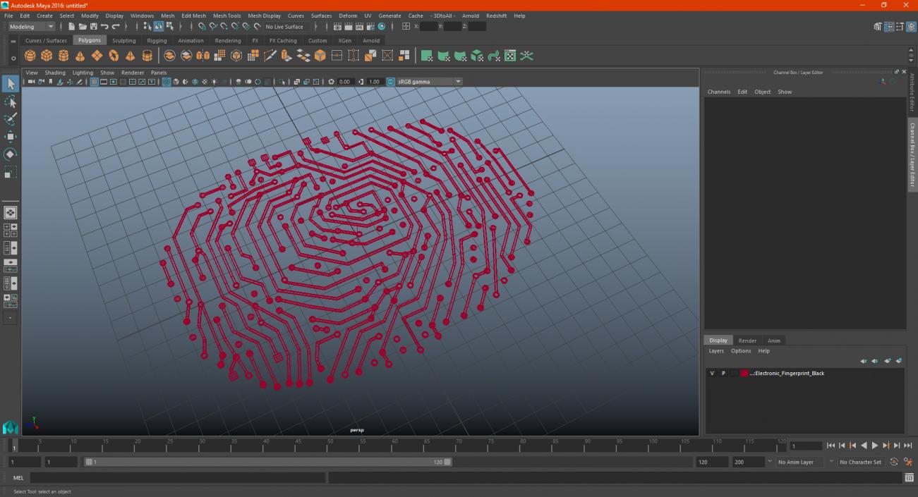 3D Electronic Fingerprint Green model