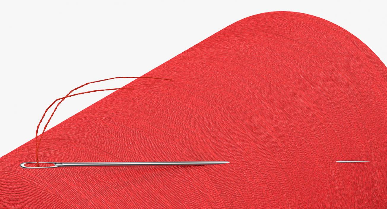 3D model Sewing Thread with Needle