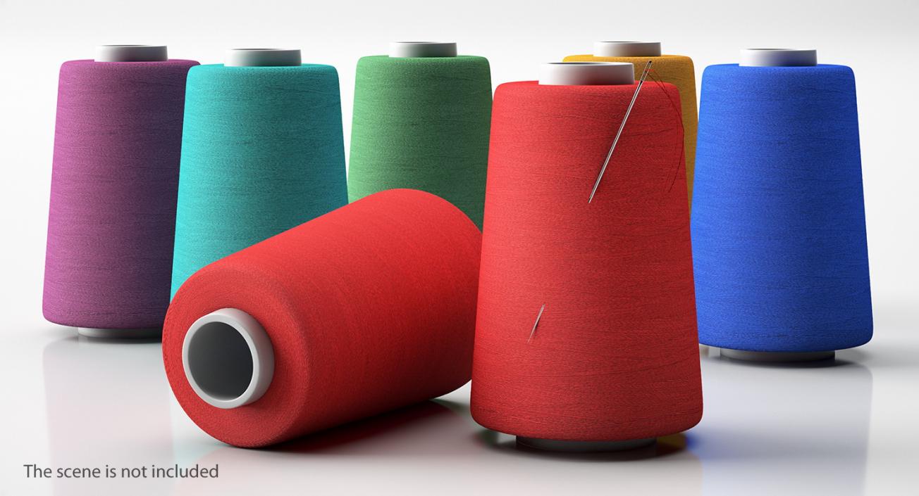 3D model Sewing Thread with Needle