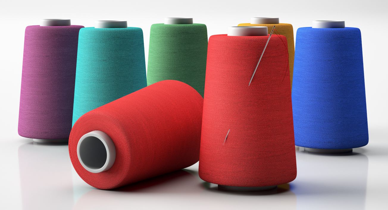 3D model Sewing Thread with Needle