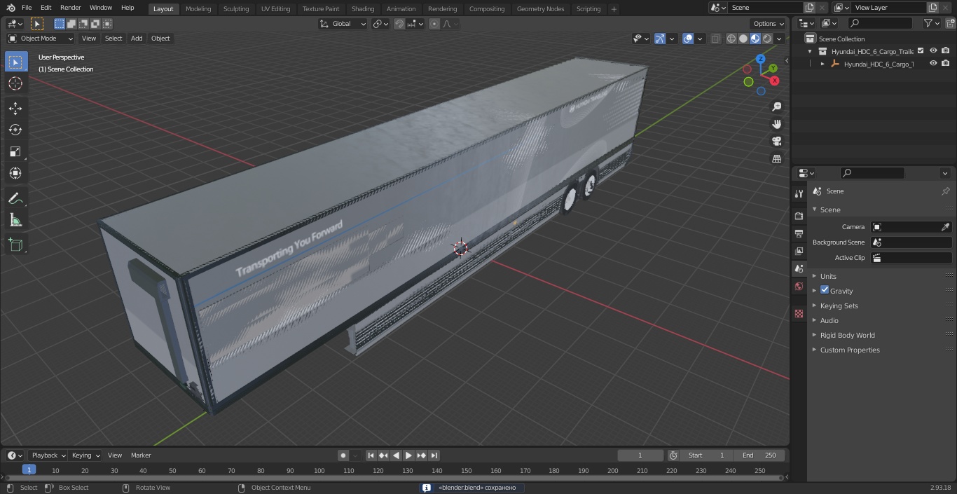 Hyundai HDC-6 Cargo Trailer 3D