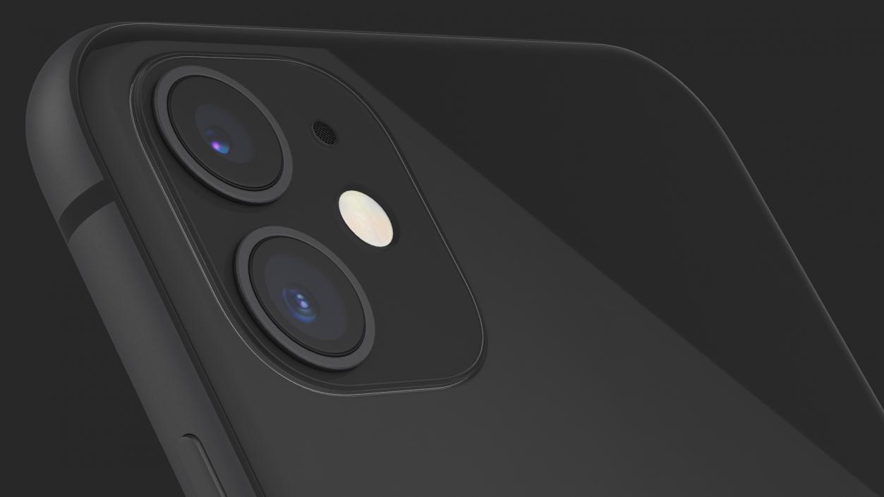 3D model iPhone 11 Black