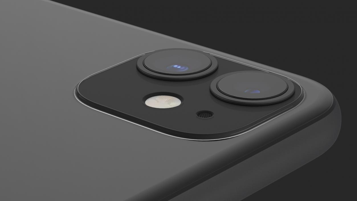 3D model iPhone 11 Black