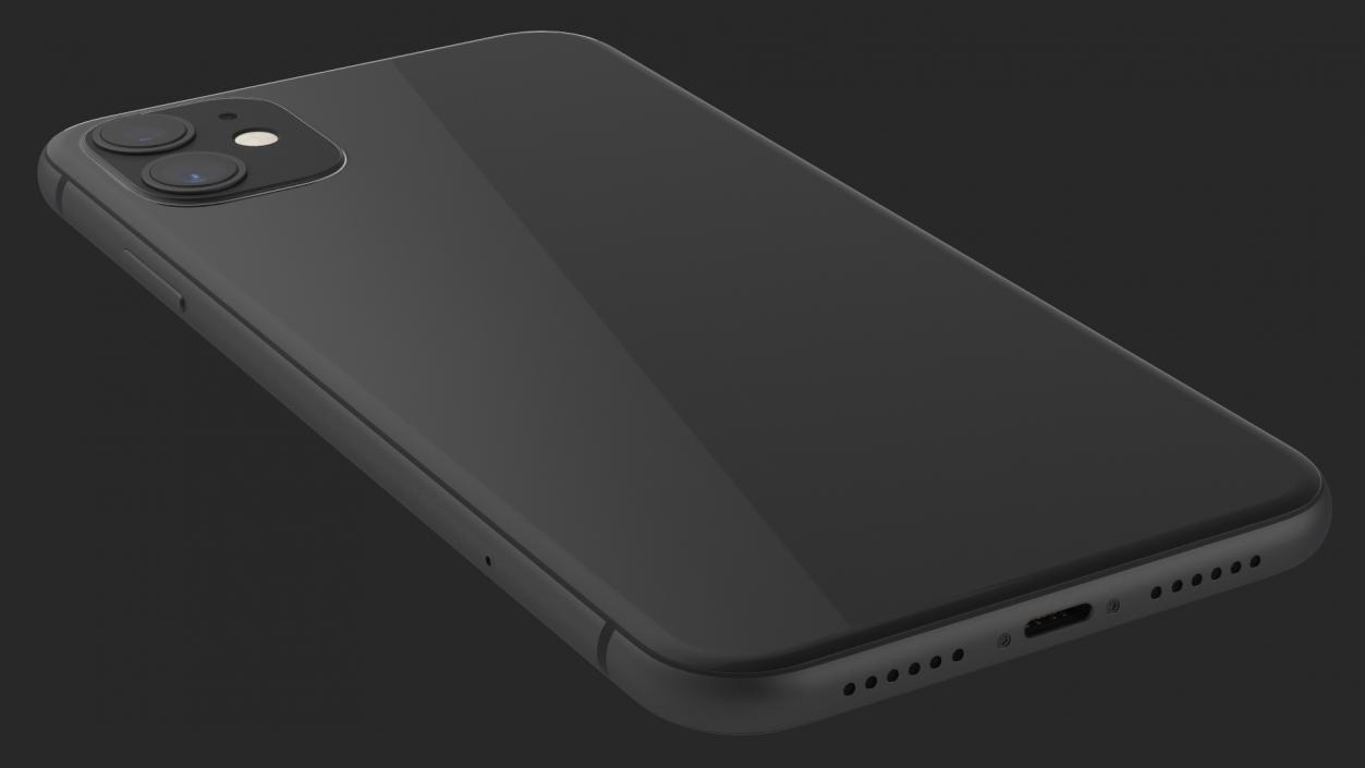 3D model iPhone 11 Black