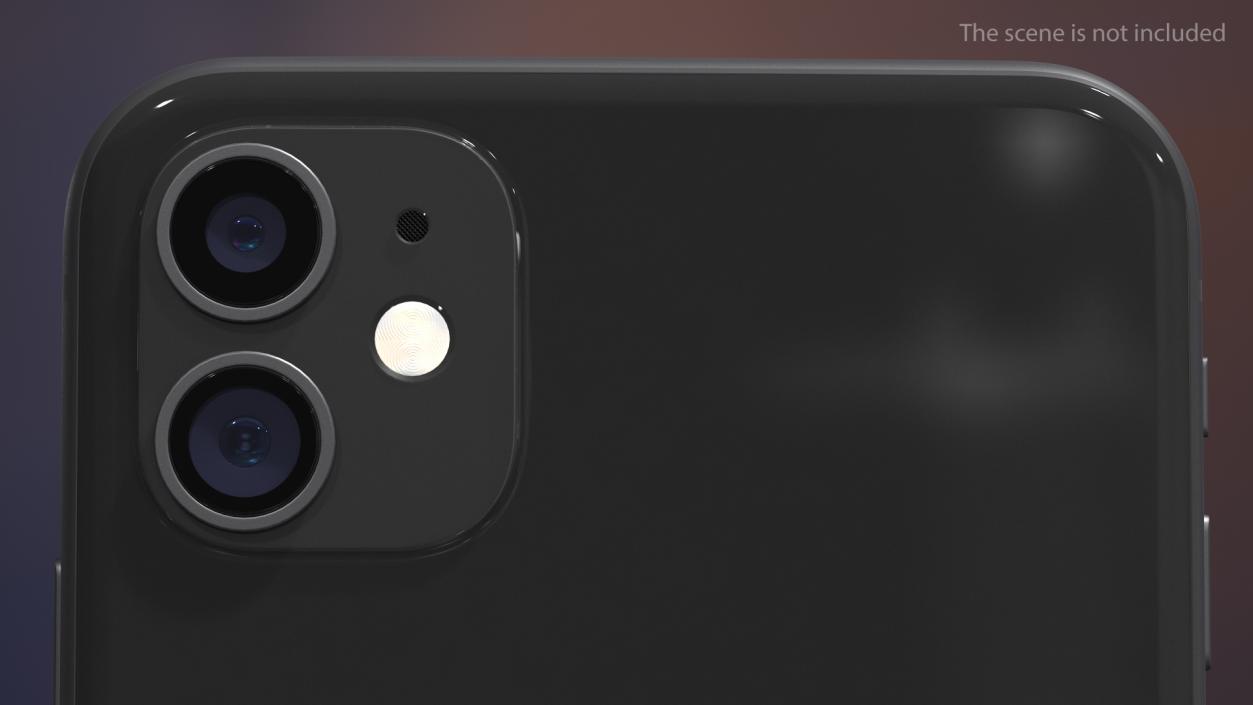 3D model iPhone 11 Black