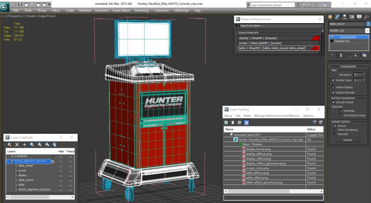 Hunter HawkEye Elite WA570 Console 3D model