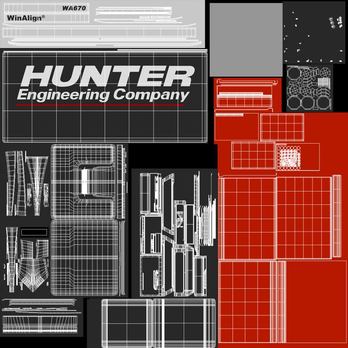 Hunter HawkEye Elite WA570 Console 3D model