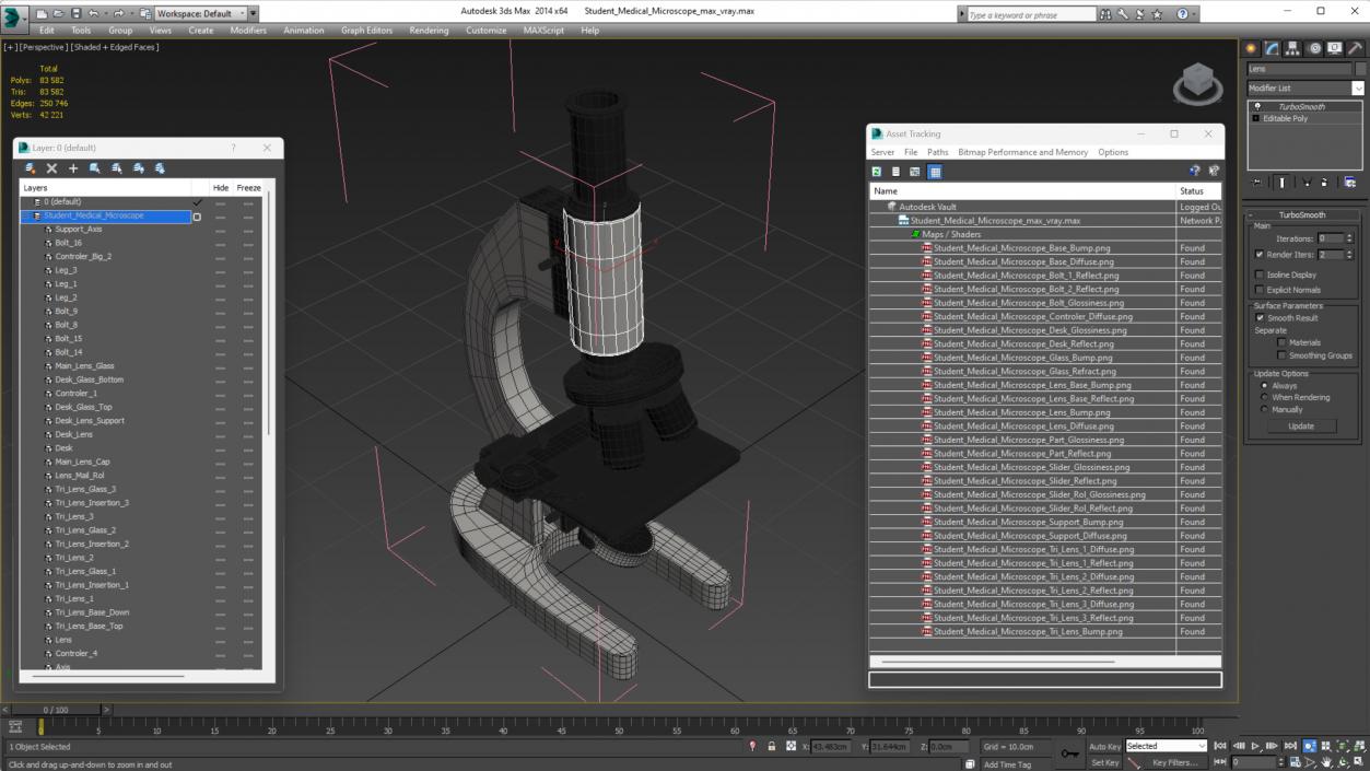 3D Student Medical Microscope