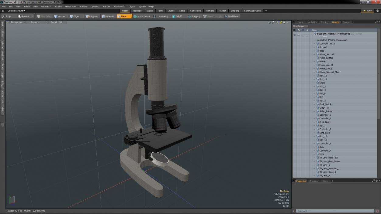 3D Student Medical Microscope