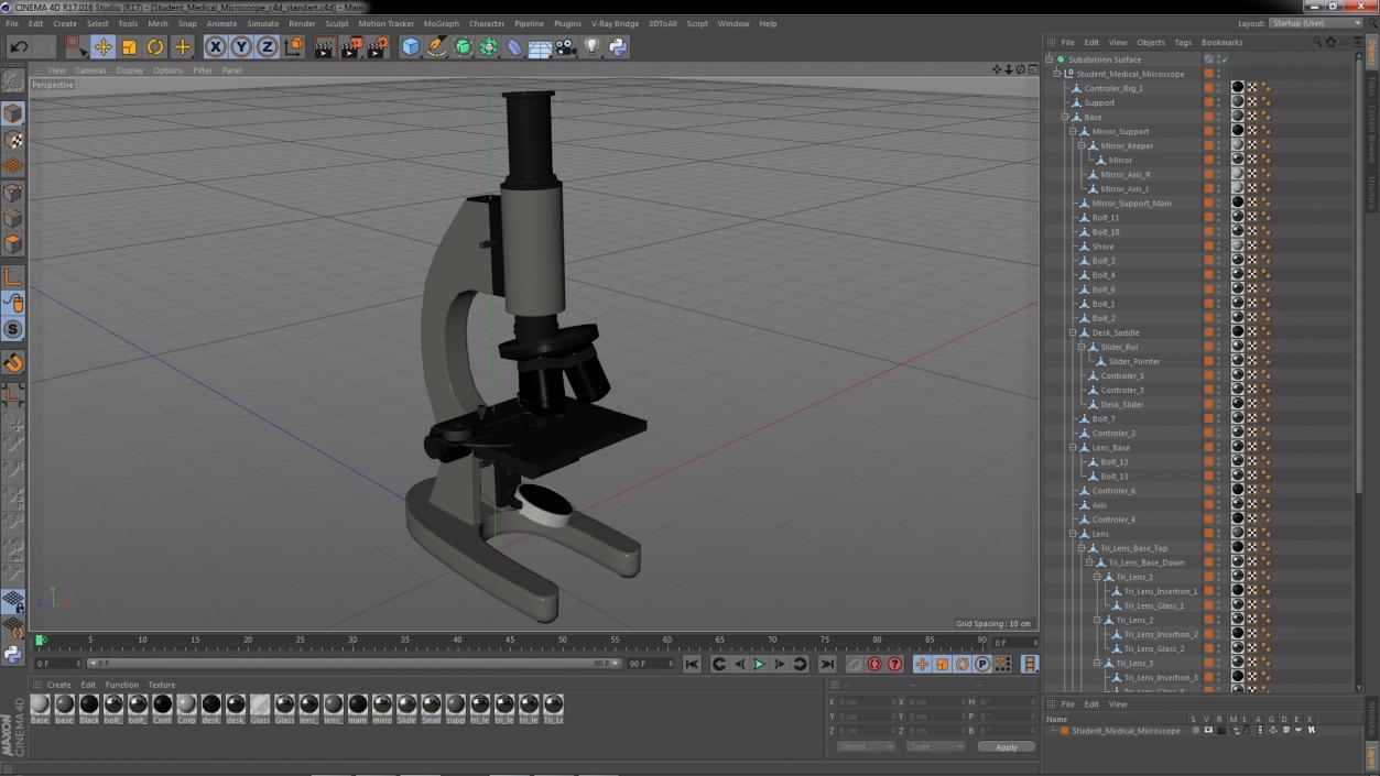 3D Student Medical Microscope