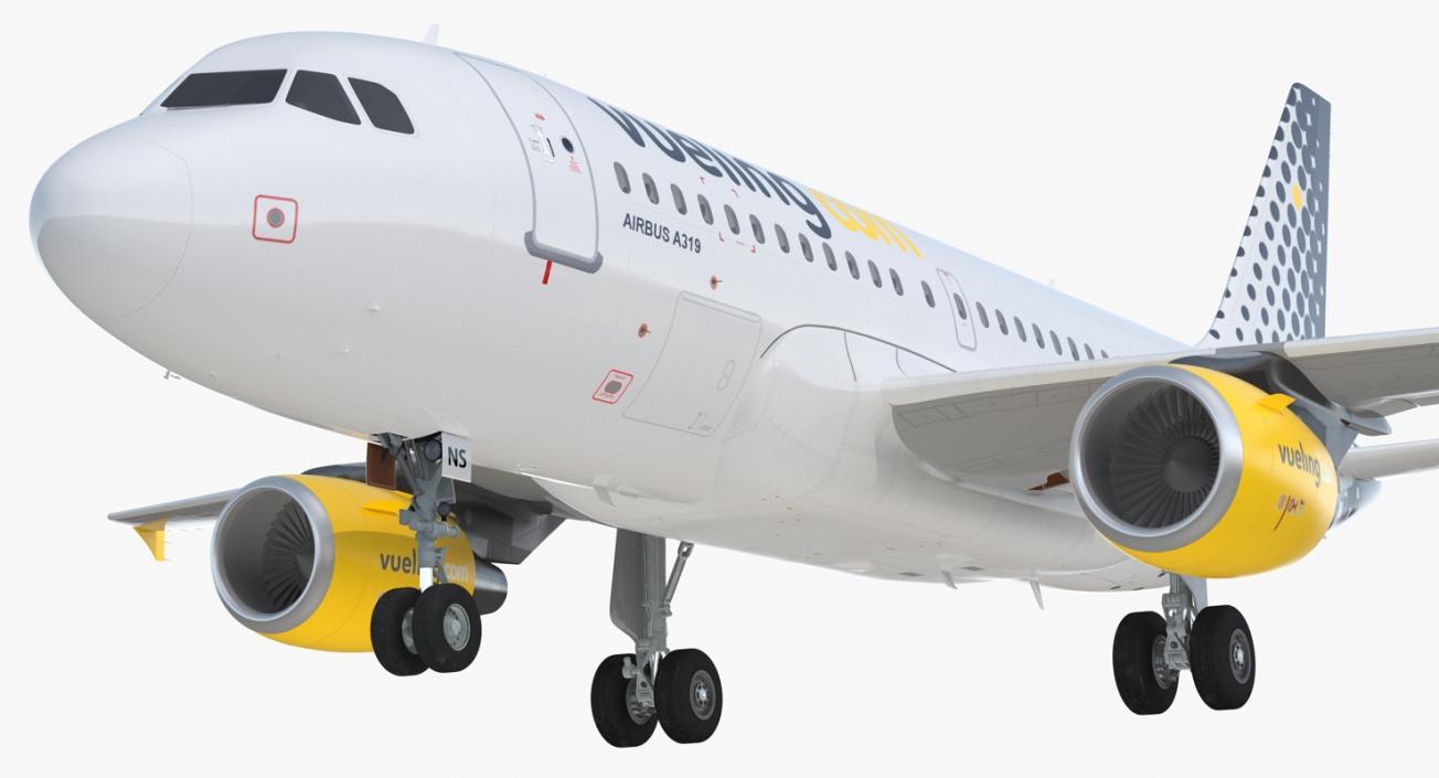 3D Airbus A319 Vueling Airlines model