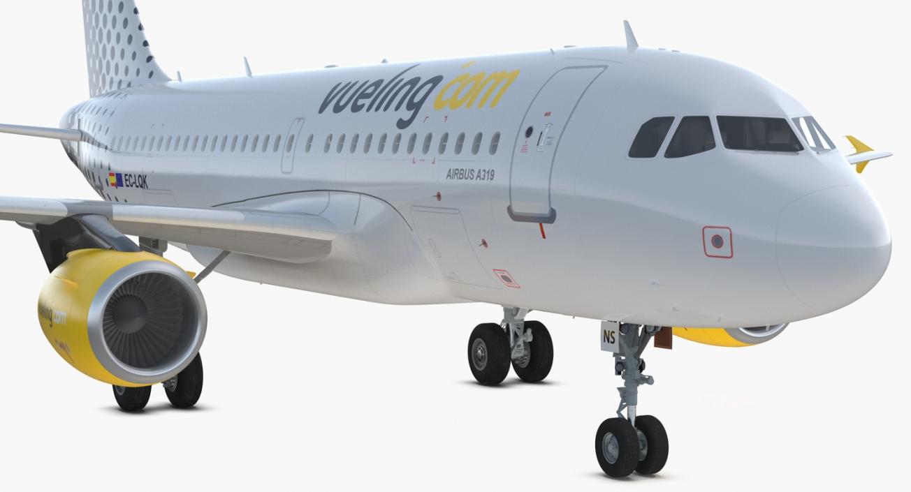 3D Airbus A319 Vueling Airlines model