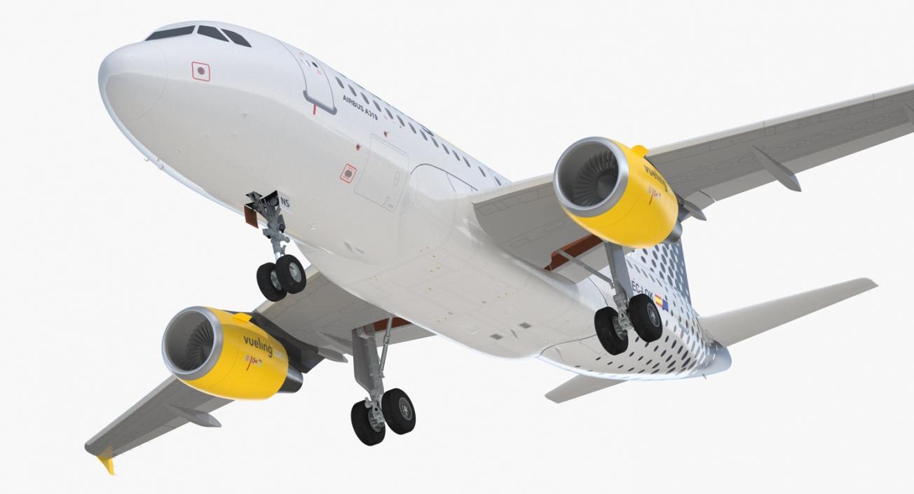 3D Airbus A319 Vueling Airlines model