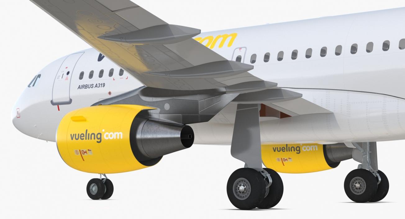 3D Airbus A319 Vueling Airlines model