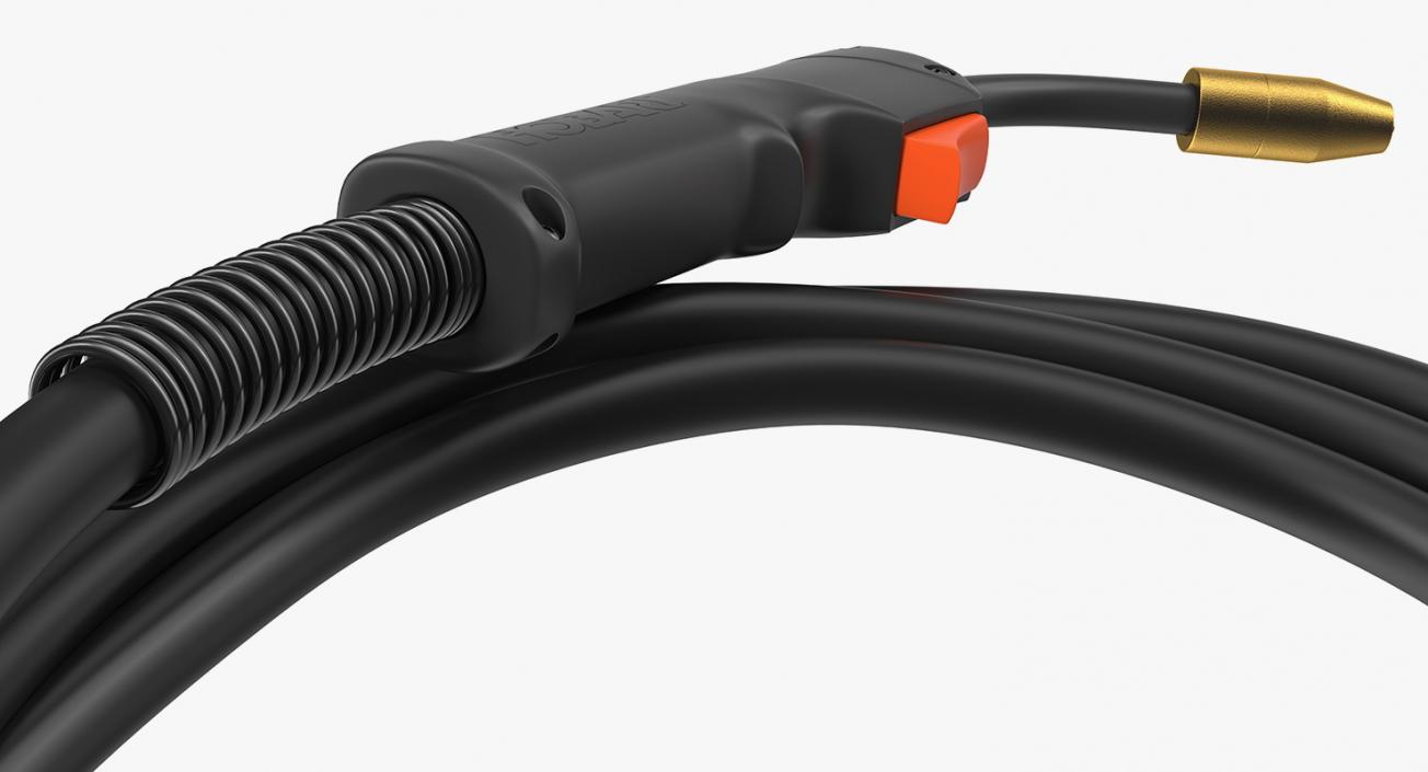 3D model MIG Welding Torch and Gas Hose