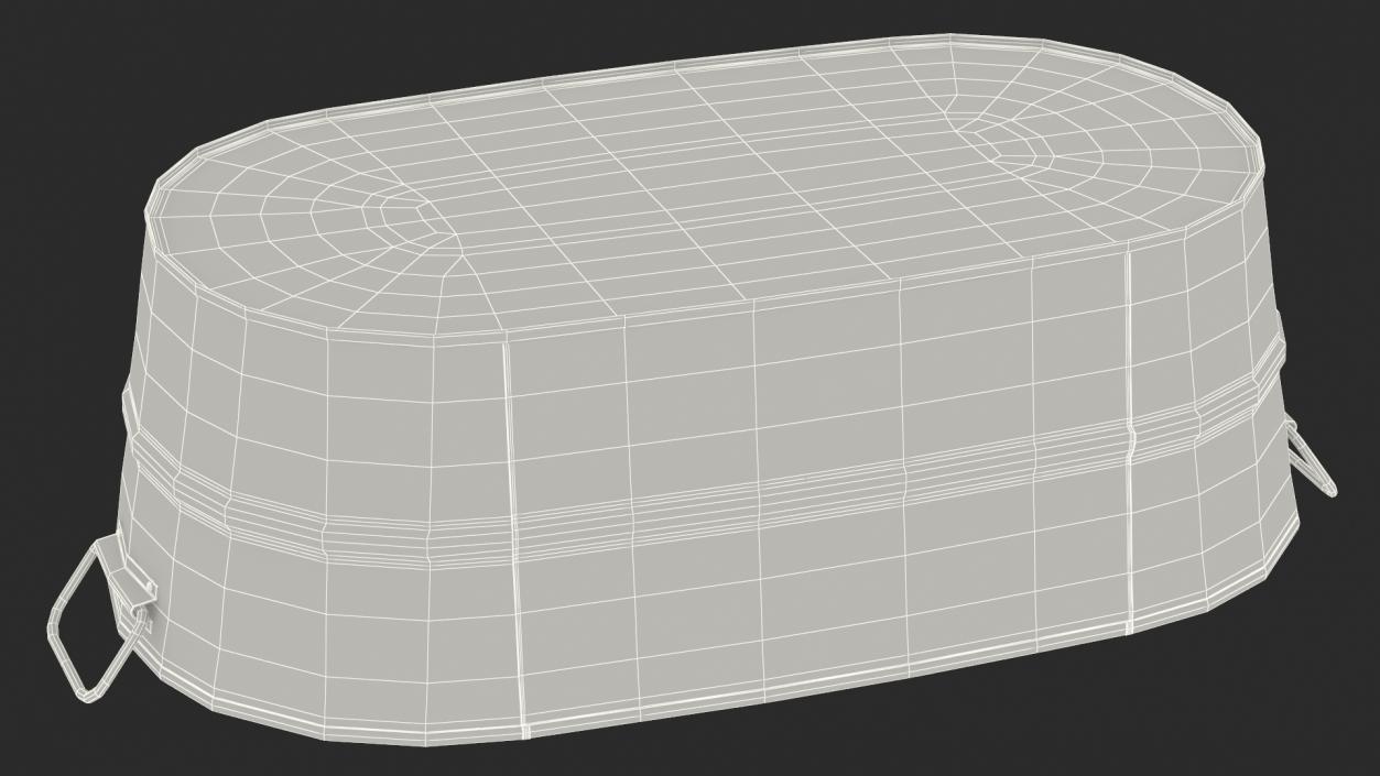 Galvanized Oval Tub 3D model