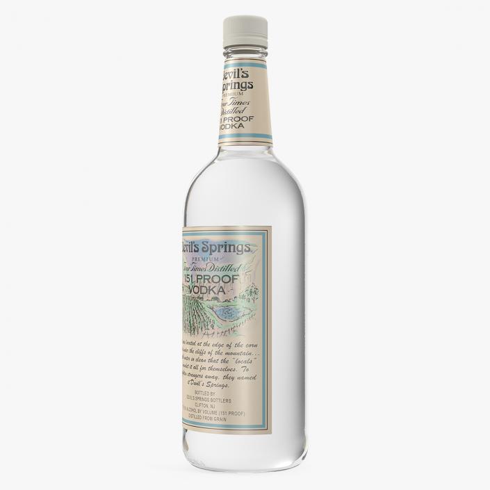 Devil Springs Vodka 1L 3D