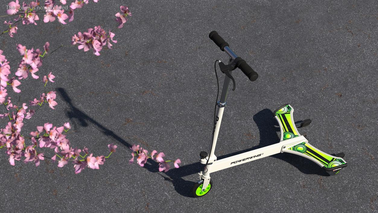 Razor PowerWing DLX Scooter Rigged 3D model