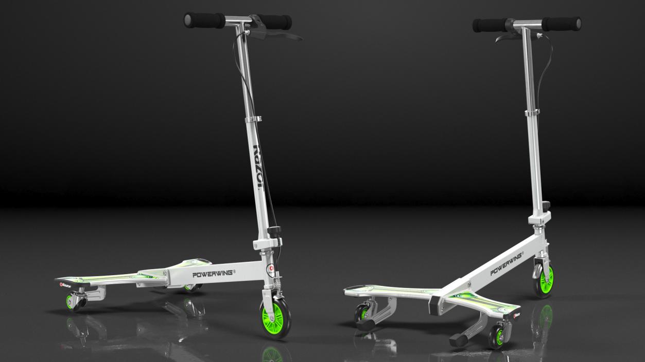 Razor PowerWing DLX Scooter Rigged 3D model