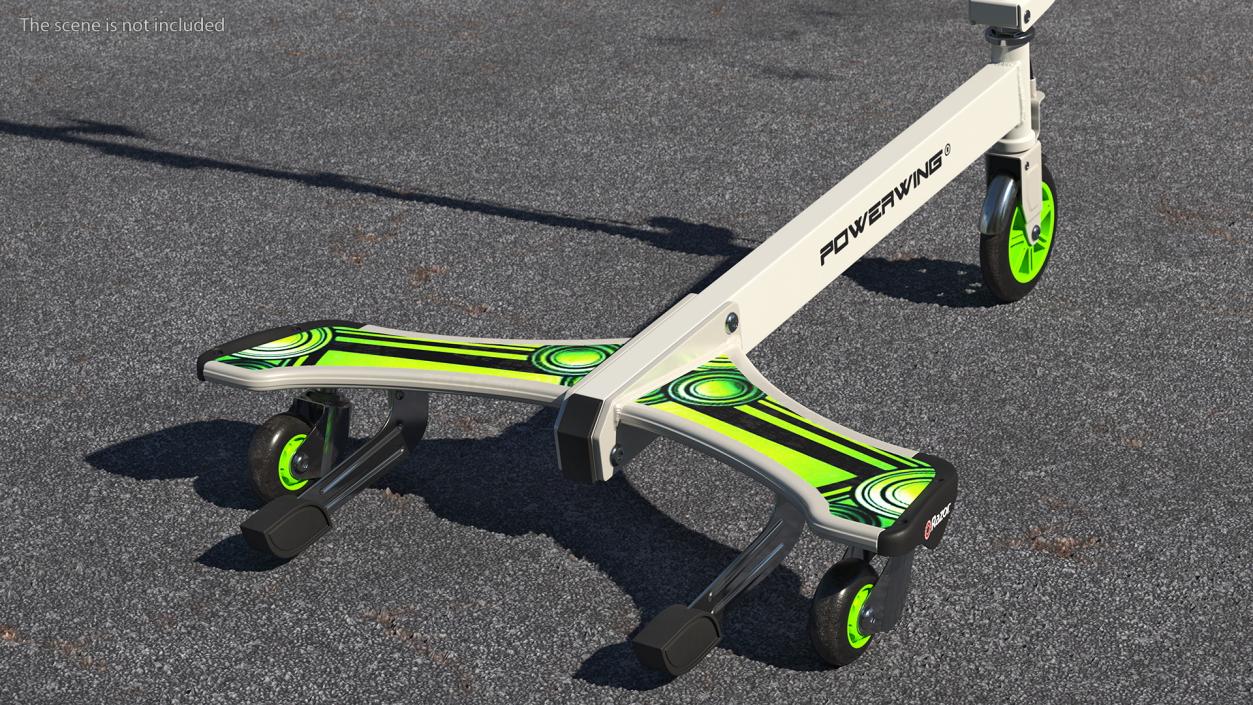 Razor PowerWing DLX Scooter Rigged 3D model