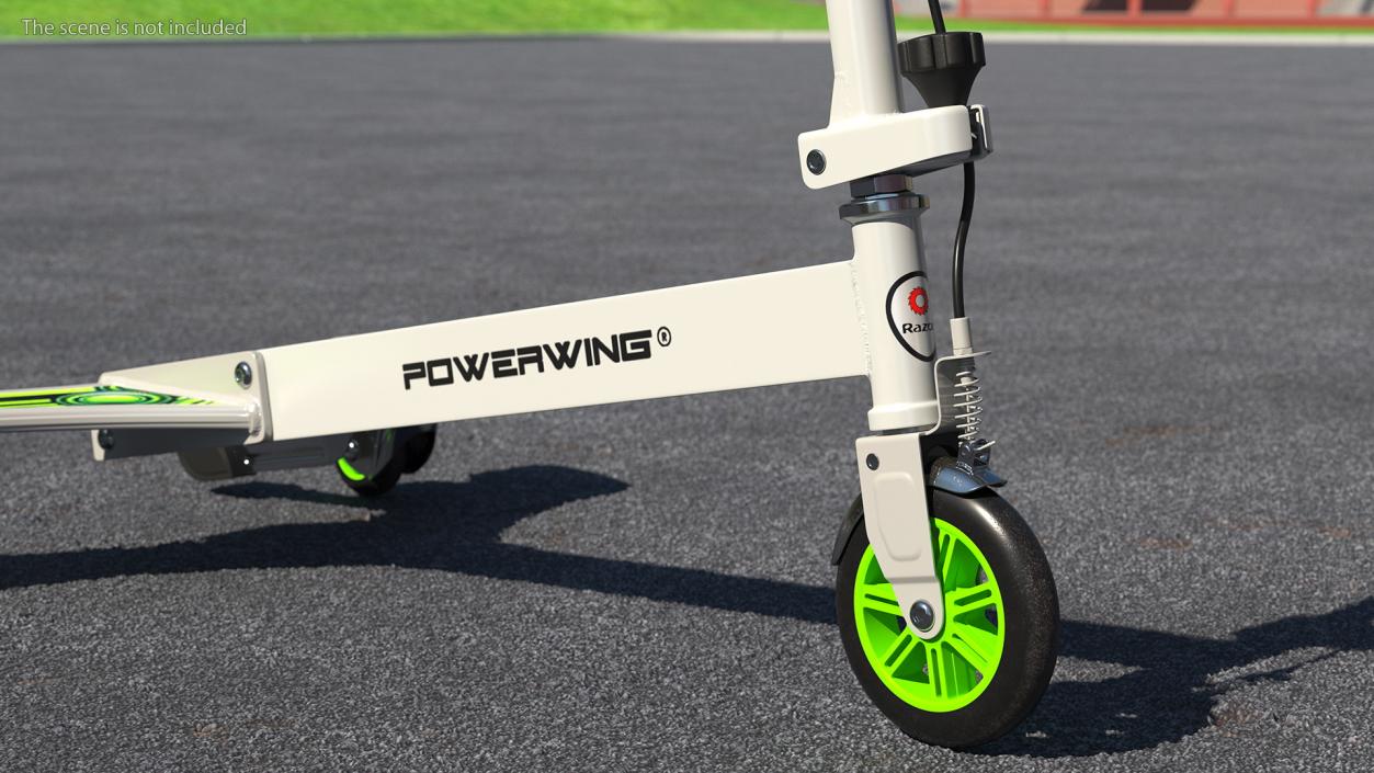 Razor PowerWing DLX Scooter Rigged 3D model