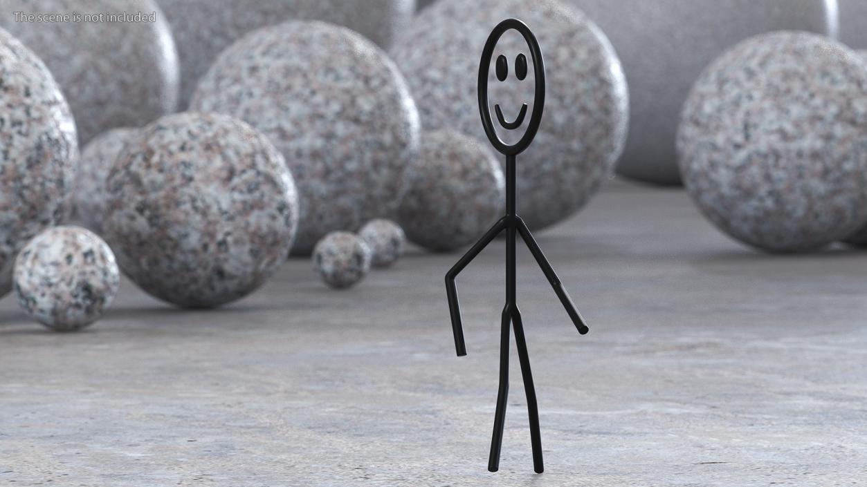 Cartoon Stickman Collection 3D