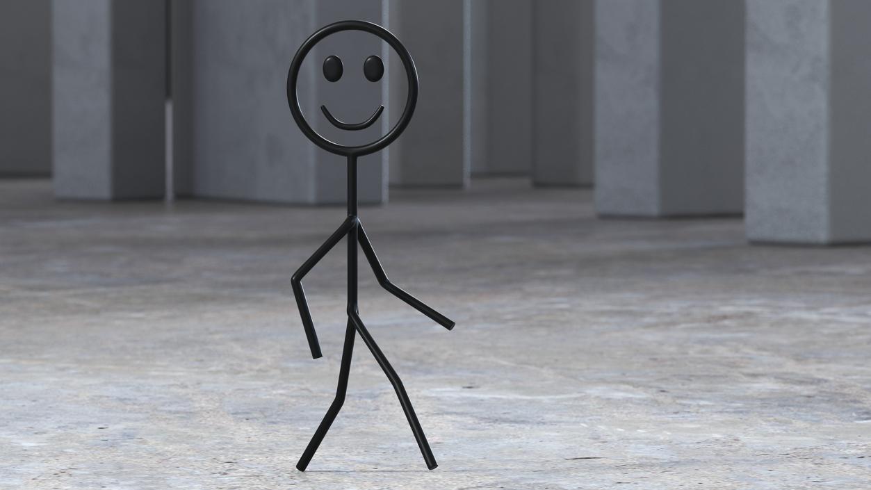 Cartoon Stickman Collection 3D