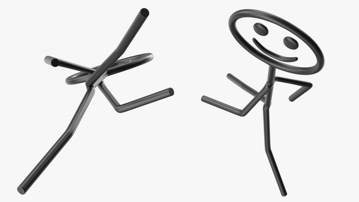 Cartoon Stickman Collection 3D