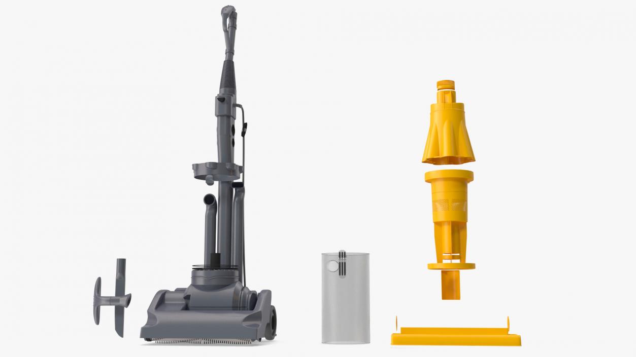 Upright Vacuum Cleaner 2 3D model