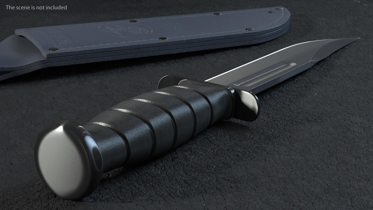 Knives with Sheath Collection 3D model