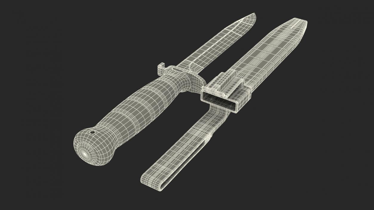 Knives with Sheath Collection 3D model