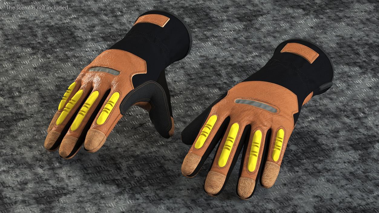 Work Gloves Collection 4 3D model