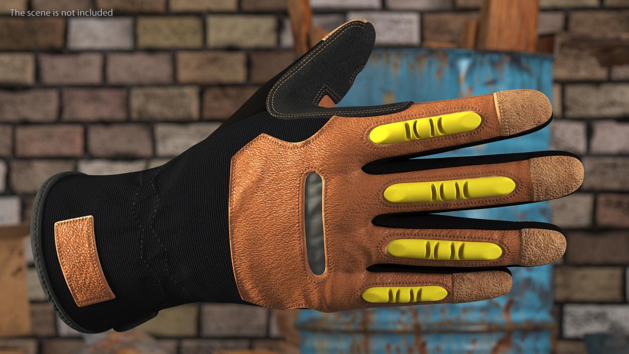 Work Gloves Collection 4 3D model