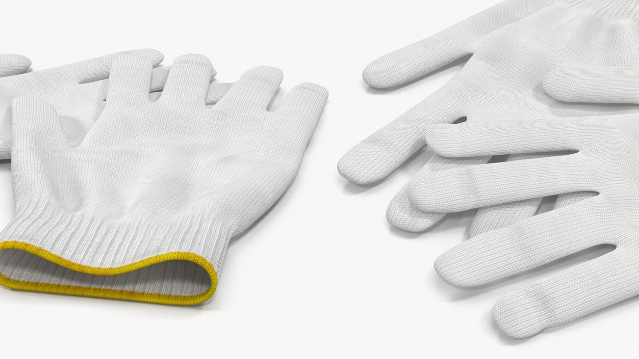 Work Gloves Collection 4 3D model