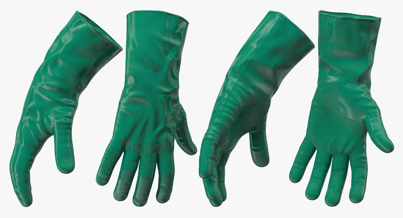 Work Gloves Collection 4 3D model