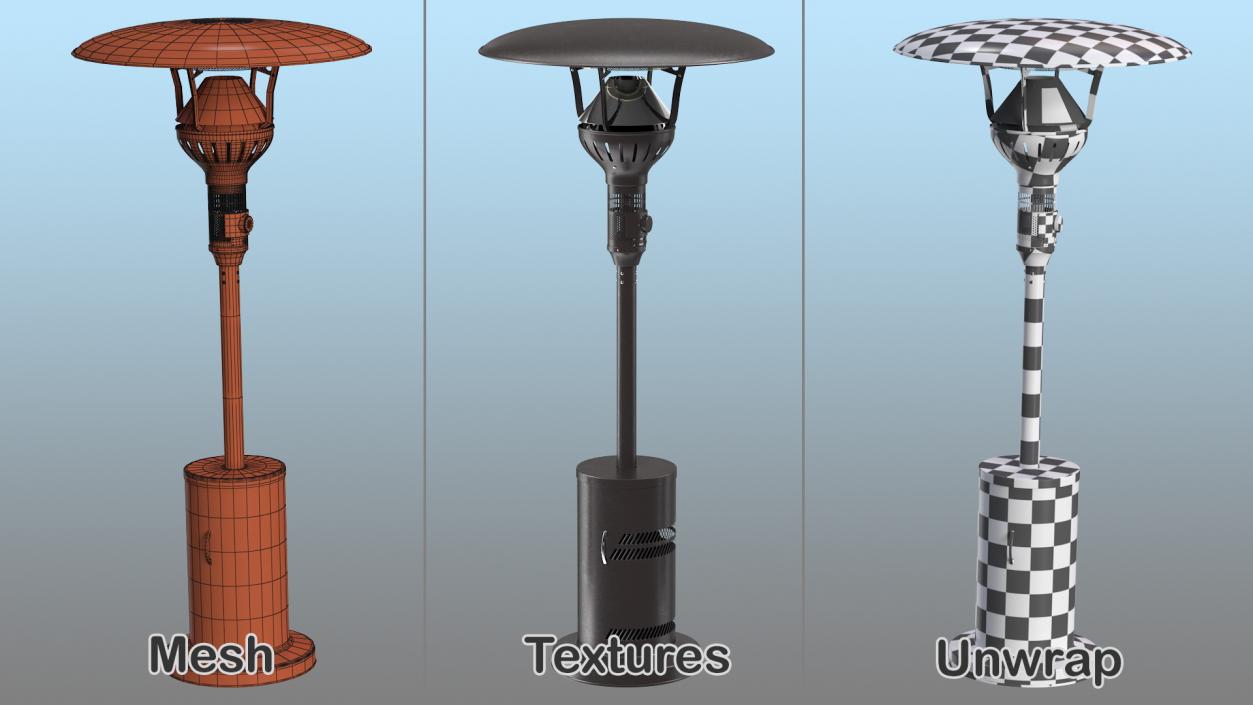 Patio Heaters Collection 3D model