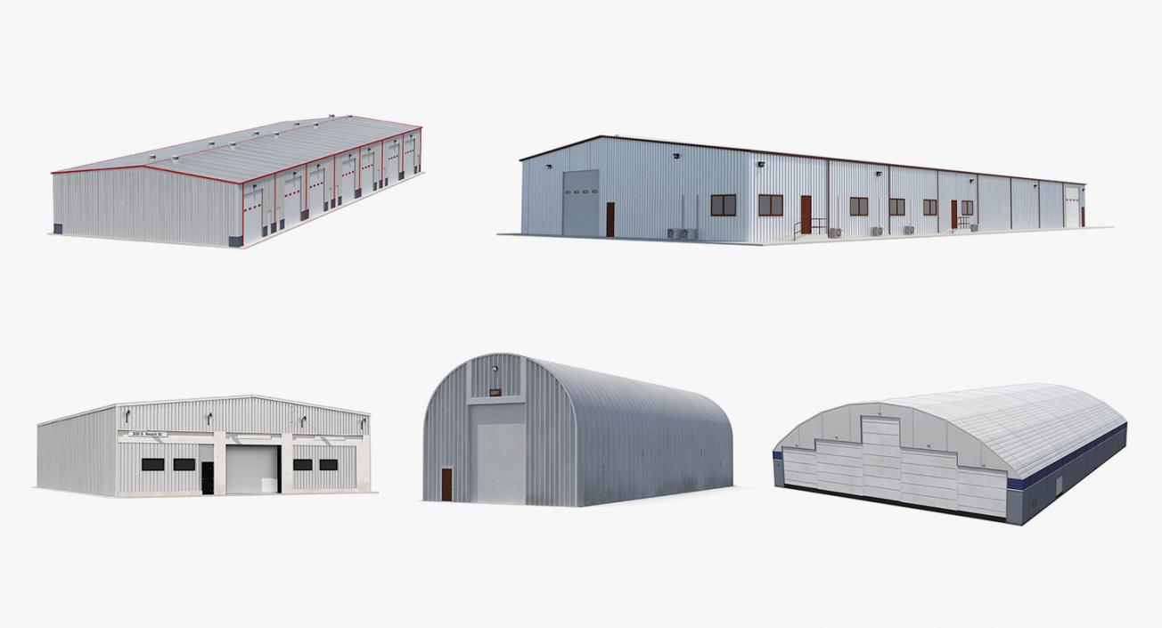 Warehouse and Hangars Collection 3D