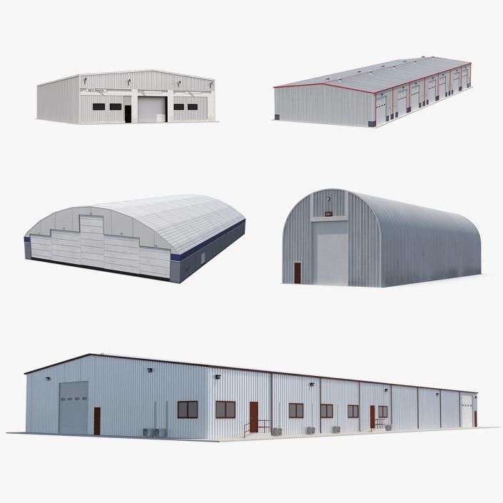 Warehouse and Hangars Collection 3D