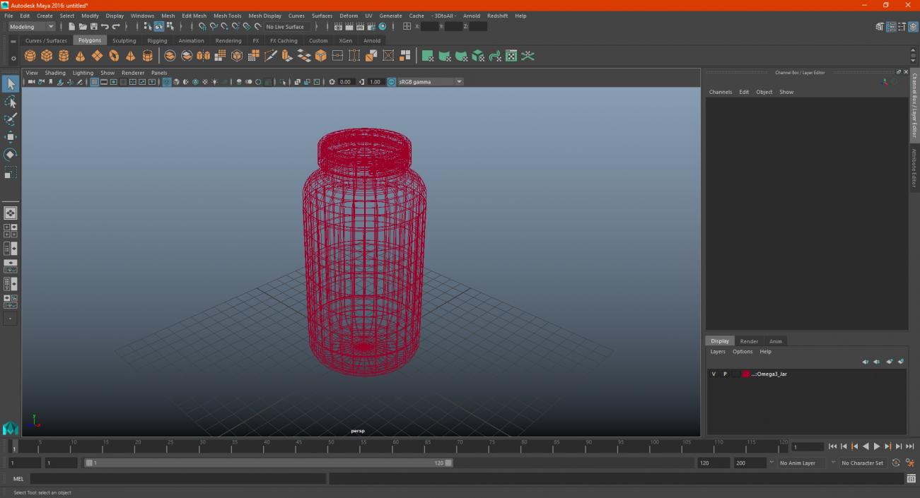 3D model Omega3 Jar