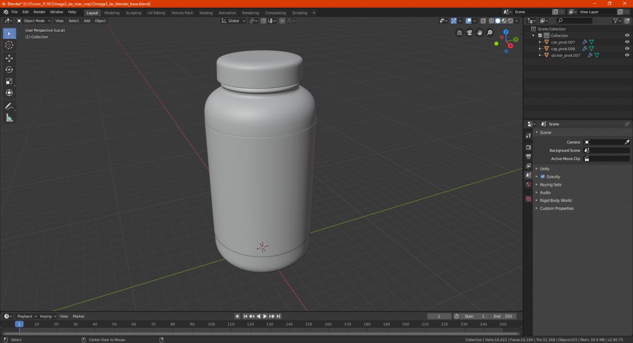 3D model Omega3 Jar