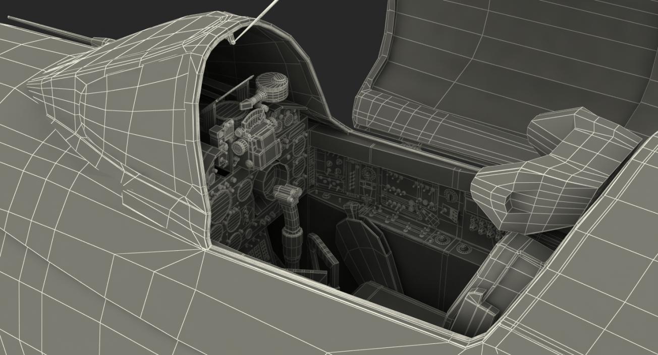 Fighter MiG-21 Fishbed Russian Rigged 3D