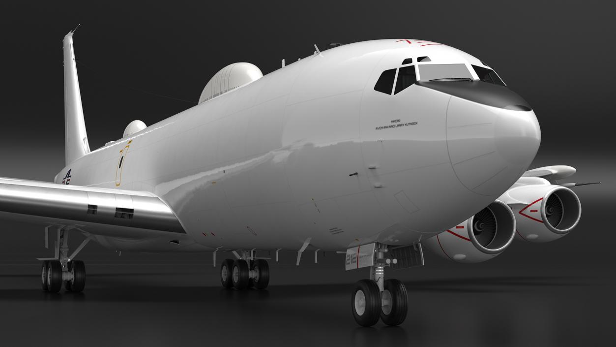 3D Boeing E-6 Mercury Aircraft Rigged for Cinema 4D model