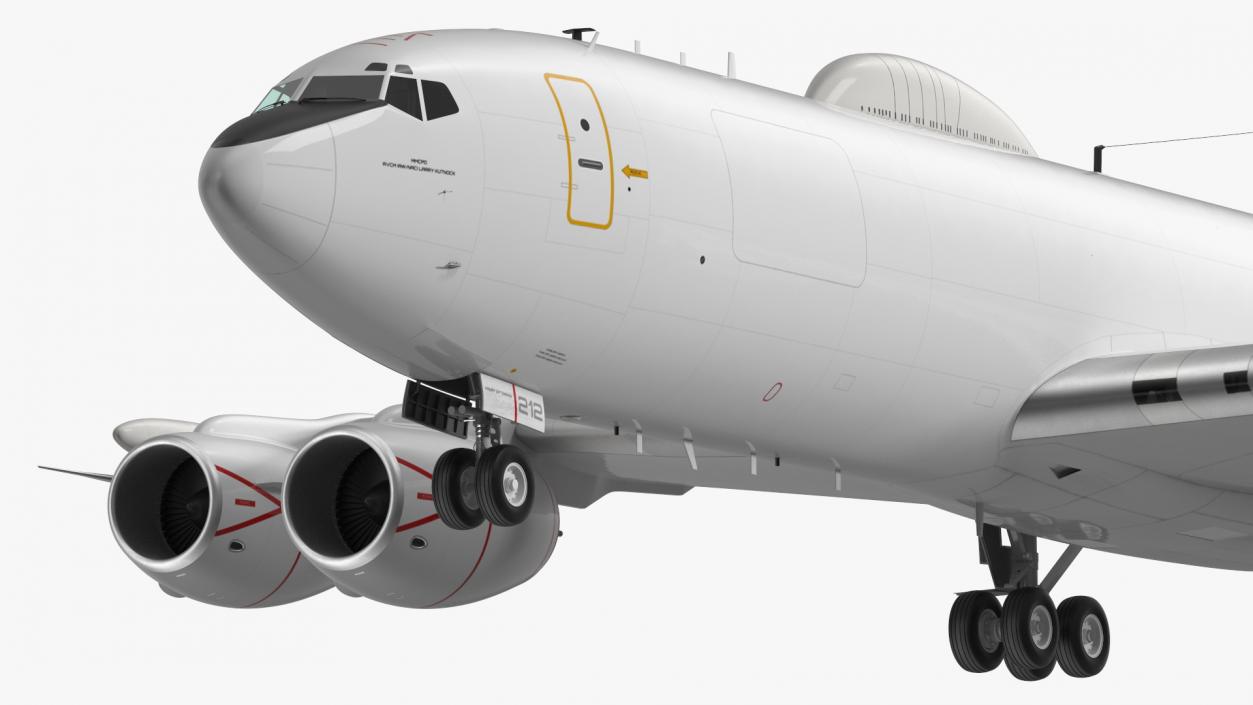 Boeing E-6 Mercury Aircraft Rigged 3D model