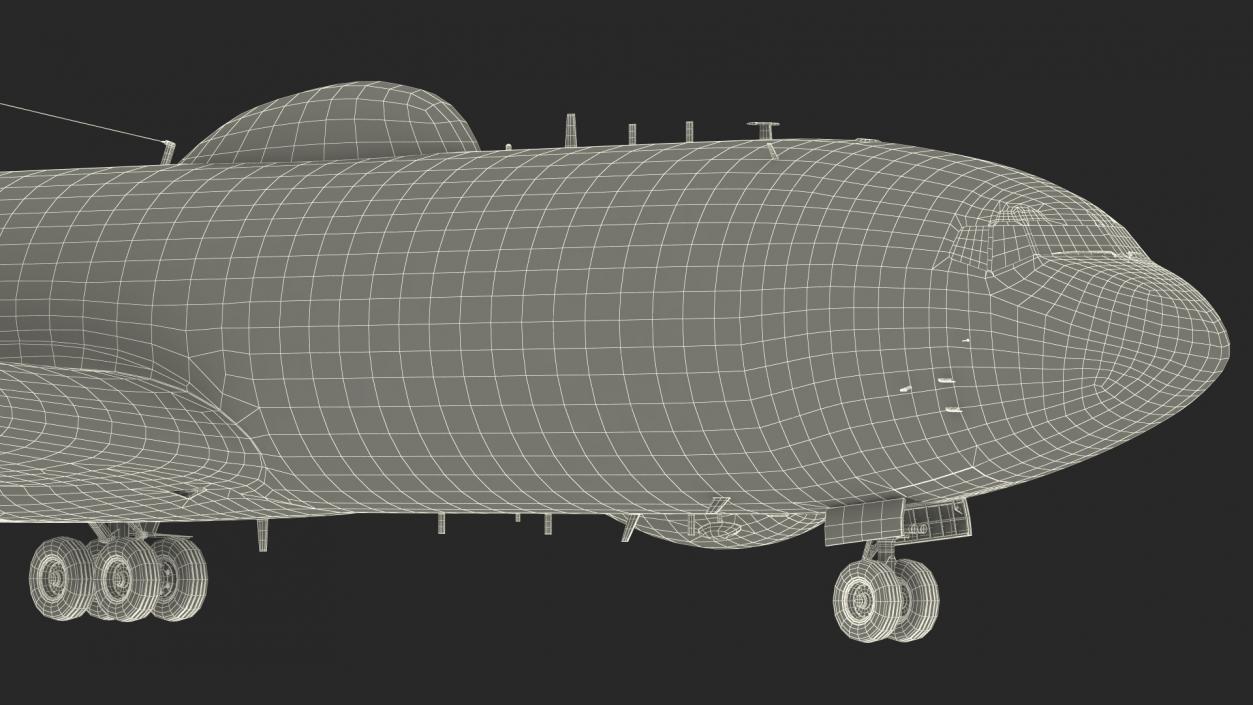 3D Boeing E-6 Mercury Aircraft Rigged for Cinema 4D model