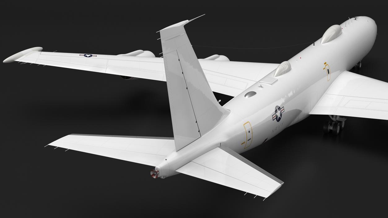 3D Boeing E-6 Mercury Aircraft Rigged for Cinema 4D model